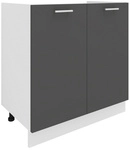 VCM Waschbeckenschrank &raquo;Esilo&laquo;, BxHxL: 80 x 82 x 46 cm - grau