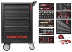 GEDORE red Werkzeugwagen, GEDWorker 119-teilig - schwarz