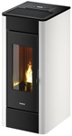FREEPOINT Pelletofen &raquo;Indaco 11&laquo;, 10,5 kW, Stahl, weiss