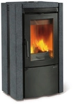 La Nordica-Extraflame&reg; Kaminofen &raquo;Ester BII&laquo;, schwarz, Naturstein, 8,2 kW - grau