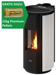 PEGASO Pelletofen &raquo;Floyd 7.0&laquo;, wei&szlig;, Stahl, 7 kW - weiss