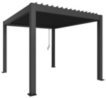BIOHORT Pergola &raquo;Gr. 3 x 3,5&laquo;, BxHxT: 312 x 264 x 367,5 cm, dunkelgrau-metallic