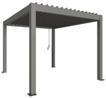 BIOHORT Pergola &raquo;Gr. 3x3,5&laquo;, BxHxT: 312 x 255 x 367,5 cm, quarzgrau-metallic