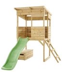 Westmann Spielturm, BxHxT: 245 x 205 x 241 cm, Holz, inkl. Rutsche - braun
