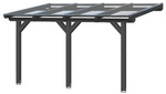 SKANHOLZ Terrassendach &raquo;Bormio&laquo;, 434 x 350 cm (BxT), Leimholz, anthrazit - grau