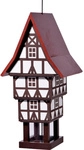 DOBAR Vogelhaus &raquo;Zuckerhut&laquo;, h&auml;ngend - rot