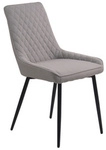 M&ouml;bilia Stuhl, H&ouml;he: 86 cm, hellgrau/schwarz, 2 stk