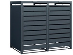 Westmann M&uuml;lltonnenbox &raquo;Kubus&laquo;, BxHxT: 132 x 116 x 80 cm, f&uuml;r 2 x 240 L