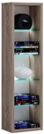 VCM Wandregal &raquo;Rasito&laquo;, BxHxL: 14,4 x 76,6 x 21 cm, Holzwerkstoff - braun