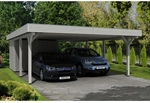 SKANHOLZ Carport &raquo;Spessart&laquo;, BxT: 611 x 846 cm, Firsth&ouml;he: 258 cm, lasiert - weiss