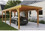 SKANHOLZ Carport &raquo;Grunewald&laquo;, BxT: 321 x 796 cm, Firsth&ouml;he: 243 cm, lasiert -