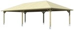 SKANHOLZ Carport &raquo;Taunus&laquo;, BxT: 1176 x 634 cm, Firsth&ouml;he: 380 cm, farbbehandelt -