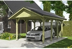 SKANHOLZ Carport &raquo;Wallgau&laquo;, BxT: 380 x 600 cm, Firsth&ouml;he: 313 cm,...