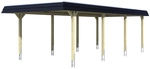 SKANHOLZ Carport &raquo;Wendland&laquo;, BxT: 409 x 870 cm, Firsth&ouml;he: 247 cm, farbbehandelt -