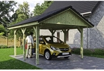 SKANHOLZ Carport &raquo;Wallgau&laquo;, BxT: 430 x 500 cm, Firsth&ouml;he: 326 cm, impr&auml;gniert -