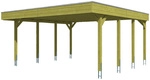 SKANHOLZ Carport &raquo;Friesland&laquo;, BxT: 557 x 555 cm, Firsth&ouml;he: 254 cm, impr&auml;gniert -