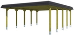 SKANHOLZ Carport &raquo;Spreewald&laquo;, BxT: 585 x 741 cm, Firsth&ouml;he: 250 cm, impr&auml;gniert -
