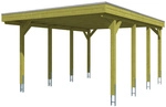 SKANHOLZ Carport &raquo;Friesland&laquo;, BxT: 397 x 555 cm, Firsth&ouml;he: 241 cm, impr&auml;gniert -