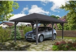 SKANHOLZ Carport &raquo;Taunus&laquo;, BxT: 374 x 656 cm, Firsth&ouml;he: 314 cm, farbbehandelt -