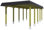 SKANHOLZ Carport &raquo;Spreewald&laquo;, BxT: 345 x 741 cm, Firsth&ouml;he: 241 cm, farbbehandelt