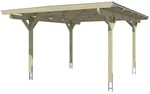 SKANHOLZ Carport &raquo;Odenwald&laquo;, BxT: 428 x 541 cm, Firsth&ouml;he: 238 cm, lasiert -...