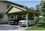 SKANHOLZ Carport &raquo;Wallgau&laquo;, BxT: 620 x 500 cm, Firsth&ouml;he: 354 cm, impr&auml;gniert -