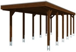 SKANHOLZ Carport &raquo;Friesland&laquo;, BxT: 314 x 860 cm, Firsth&ouml;he: 241 cm, farbbehandelt