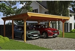 SKANHOLZ Carport &raquo;Emsland&laquo;, BxT: 613 x 604 cm, Firsth&ouml;he: 248 cm, farbbehandelt -