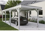 SKANHOLZ Carport &raquo;Grunewald&laquo;, BxT: 321 x 796 cm, Firsth&ouml;he: 243 cm, lasiert -