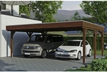 SKANHOLZ Carport &raquo;Grunewald&laquo;, BxT: 622 x 554 cm, Firsth&ouml;he: 255 cm, lasiert -