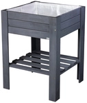 WAGNER SYSTEM Hochbeet, Holz - grau