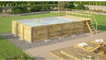 WEKA Massivholzpool &raquo;595&laquo;, gr&uuml;n/braun, BxHxL: 416 x 116 x 644 cm