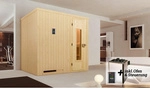 WEKA Elementsauna &raquo;HALMSTAD&laquo;, BxHxT: 194 cm x 199 cm x 144 cm - braun