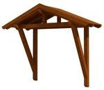 SKANHOLZ Vordach &raquo;Stralsund 2&laquo;, 289 x 116 cm (BxT), nordische Fichte,...