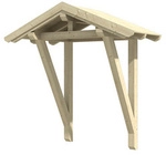 SKANHOLZ Vordach &raquo;Siegen 2&laquo;, 247 x 116 cm (BxT), nordische Fichte, natur -...