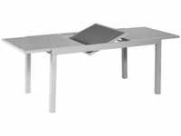 MERXX Tisch, mit Sicherheitsglas-Tischplatte, BxHxT: 180 x 75 x 100 cm - grau