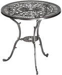 Tisch &raquo;Lugano&laquo;, &Oslash;xH: 70 x 68 cm, Tischplatte: Aluminium - grau