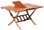 MERXX Ausziehtisch, BxHxT: 90 x 74,5 x 110 cm, Tischplatte: Eukalyptusholz - beige