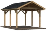 PALMAKO Einzelcarport &raquo;Robert&laquo;, Au&szlig;enma&szlig; BxT: 359 x 510 cm, braun