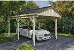SKANHOLZ Carport &raquo;Fichtelberg&laquo;, BxT: 317 x 566 cm, Firsth&ouml;he: 303 cm, unbehandelt
