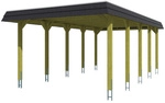 SKANHOLZ Carport &raquo;Spessart&laquo;, BxT: 396 x 741 cm, Firsth&ouml;he: 244 cm, impr&auml;gniert -