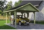 SKANHOLZ Carport &raquo;Wallgau&laquo;, BxT: 430 x 500 cm, Firsth&ouml;he: 326 cm, impr&auml;gniert -