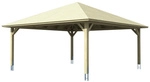 SKANHOLZ Carport &raquo;Taunus&laquo;, BxT: 634 x 634 cm, Firsth&ouml;he: 380 cm, unbehandelt -