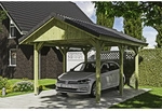 SKANHOLZ Carport &raquo;Wallgau&laquo;, BxT: 380 x 500 cm, Firsth&ouml;he: 313 cm, impr&auml;gniert -