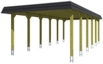 SKANHOLZ Carport &raquo;Spessart&laquo;, BxT: 396 x 893 cm, Firsth&ouml;he: 244 cm, farbbehandelt -