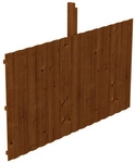 SKANHOLZ R&uuml;ckwand, BxH: 341 x 180 cm, Holz, nussbaum