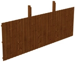 SKANHOLZ R&uuml;ckwand, BxH: 550 x 180 cm, Holz, nussbaum