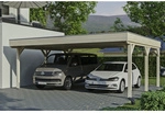 SKANHOLZ Carport &raquo;Grunewald&laquo;, BxT: 622 x 554 cm, Firsth&ouml;he: 255 cm, unbehandelt -