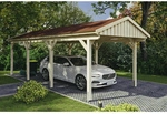 SKANHOLZ Carport &raquo;Fichtelberg&laquo;, BxT: 317 x 808 cm, Firsth&ouml;he: 303 cm, unbehandelt