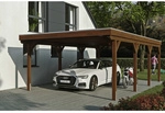 SKANHOLZ Carport &raquo;Grunewald&laquo;, BxT: 427 x 796 cm, Firsth&ouml;he: 251 cm, lasiert -